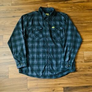Dixxon Flannel Co “The Raven” Pearl Snap Button Down Plaid Men’s Shirt Size 2x